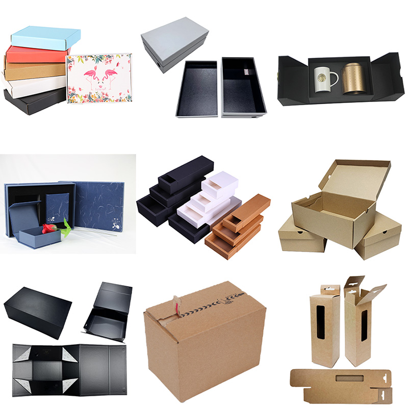 Xüsusi Təkrar Kağız Qutusu - Eko Dostu Kraft və Glassin Qablaşdırma