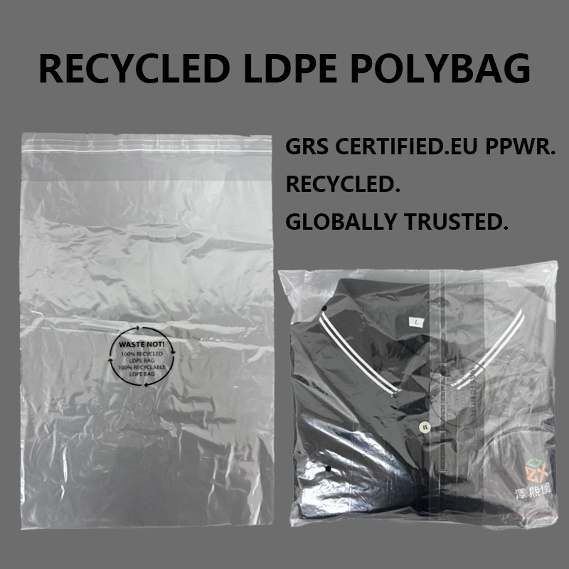 Xüsusi Təkrar Emal edilmiş LDPE Polybag Moda Brendlərinə Davamlı Qablaşdırmanı GRS Sertifikatlı Təkrar Emal edilmiş Materiallarla Təkmilləşdirməyə Yardımçı Olur