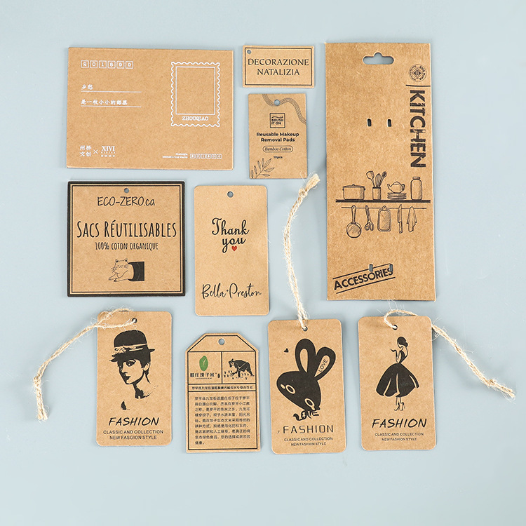 Xüsusi Kraft Kağız asma etiketi