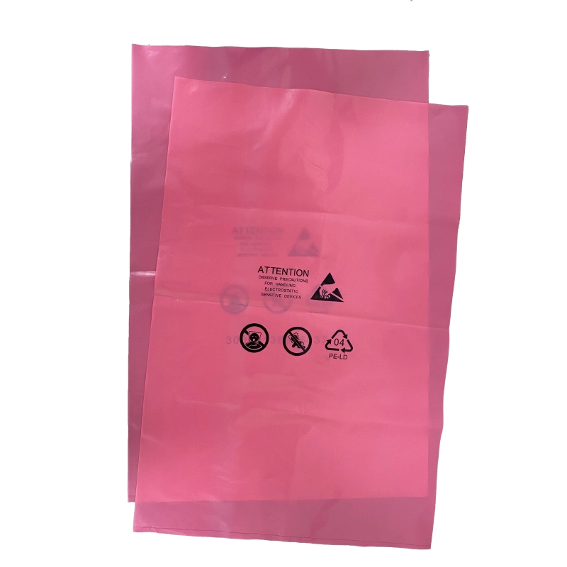 PE çəhrayı plastik torbalar